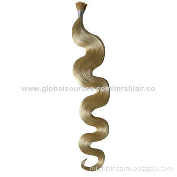 24-Inch European Blond Color Keratin Hair Extensions